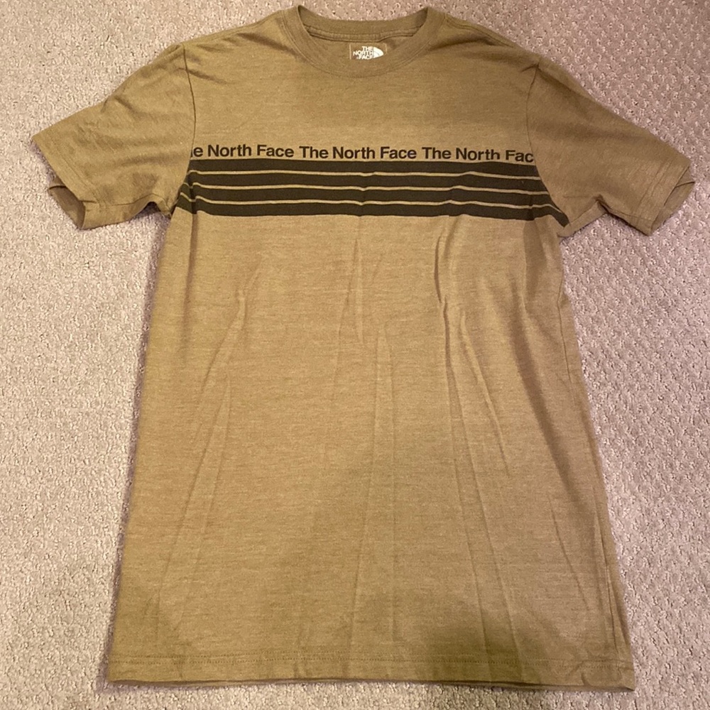 Tan, The North Face, Mens Small tee shirt
